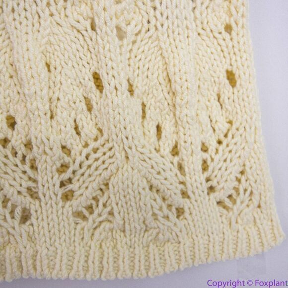 NEW Free People Elton Cream Crochet Knit Long Sleeve Mini‎ Dress, L - Picture 6 of 16
